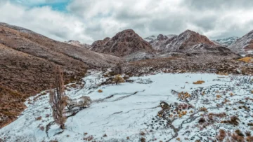 Nevada en Iglesia: el temporal dejó postales que cautivaron a los sanjuaninos