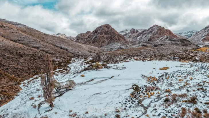Nevada en Iglesia: el temporal dejó postales que cautivaron a los sanjuaninos