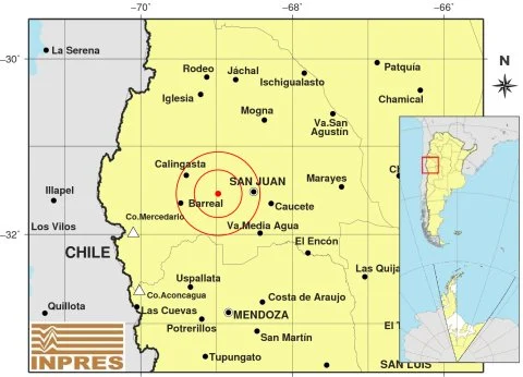 El Inpres registró dos nuevos temblores ocurridos en San Juan