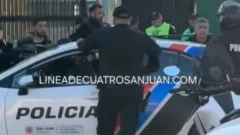Video: violenta pelea entre hinchas de San Martín en la previa del partido