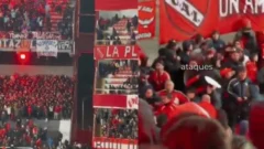 Violencia ante la U de Chile: el video que publicó Independiente