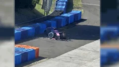 Colapinto tuvo un fuerte accidente en las pruebas de la F1 en Hungría