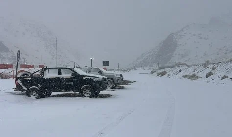Temporal: importante nevada en la Cordillera de Calingasta