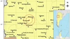 Sismo superficial afectó una zona de San Juan, este lunes