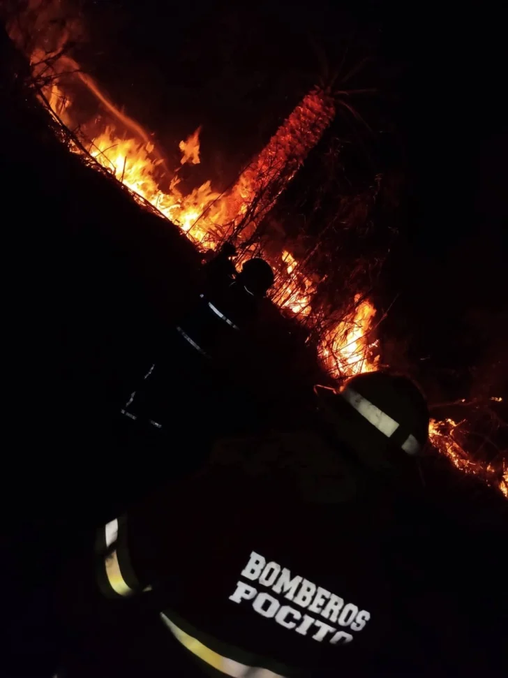 Bomberos Pocito sofocaron un incendio en Pocito