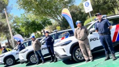 Santa Lucía presentó 10 nuevas movilidades para patrullajes de seguridad