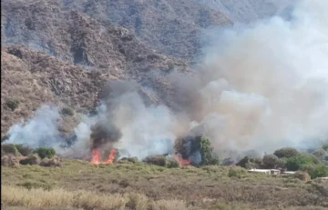 Un incendio en Astica se descontroló y amenazó viviendas