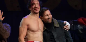 Revolución Messi: furor por el astro que fue a ver “Rocky”