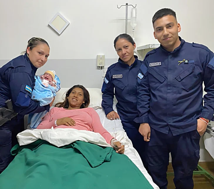 Tres policías, los “ángeles parteros” de Caucete