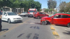 Violento choque en Capital: un hombre fue hospitalizado