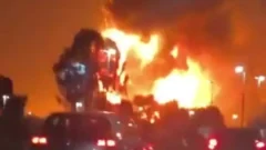 Fuerte explosión provocó pánico y desató un voraz incendio