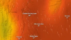 En vivo, on line: así avanza el fuerte viento previsto para este jueves en San Juan