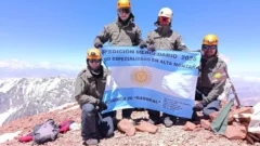 A más de 6.700 metros: cuatro gendarmes conquistaron el Cerro Mercedario