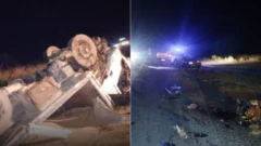 Terrible choque contra un camión dejó un muerto y un auto irreconocible