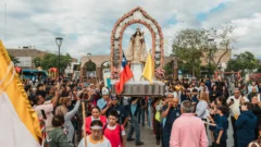 Histórico encuentro entre San Juan y Chile: la Virgen de Andacollo llegó a Rawson
