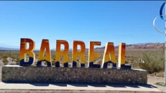 Barreal ya tiene su cartel de ingreso y se convierte en un símbolo turístico