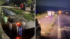 Aparatosos vuelcos y doble milagro: dos conductores salieron ilesos