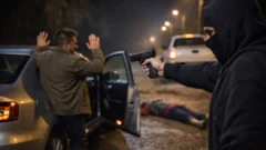 De película: fingieron un accidente y le robaron el auto a punta de pistola