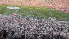 “40 toneladas de papelitos”: el impactante recibimiento para River