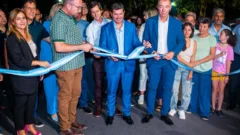 Orrego y Miodowsky inauguraron obras de repavimentación en Barrio Stotac