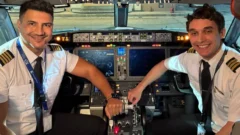 “Nos llena de orgullo”: dos pilotos sanjuaninos volaron juntos y pasaron sobre su provincia