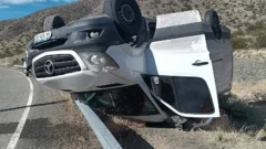 Impactante siniestro en la ruta entre Iglesia y Calingasta