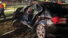 Las impactantes imágenes del auto de Ernestina Pais tras el choque fatal con el Tren