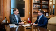 Orrego se reunió con Santilli en Casa Rosada: obras, reforma electoral y el megaproyecto Vicuña en el centro de la agenda