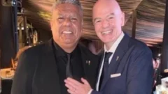 Chiqui Tapia, foto y mensaje para Infantino antes del Mundial