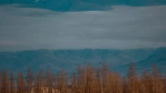 Una postal única en Iglesia: las nubes dibujaron una bandera argentina sobre la Cordillera