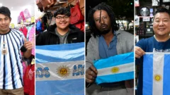 “Vamos Argentina”: el emotivo aliento de extranjeros radicados en San Juan antes de la final