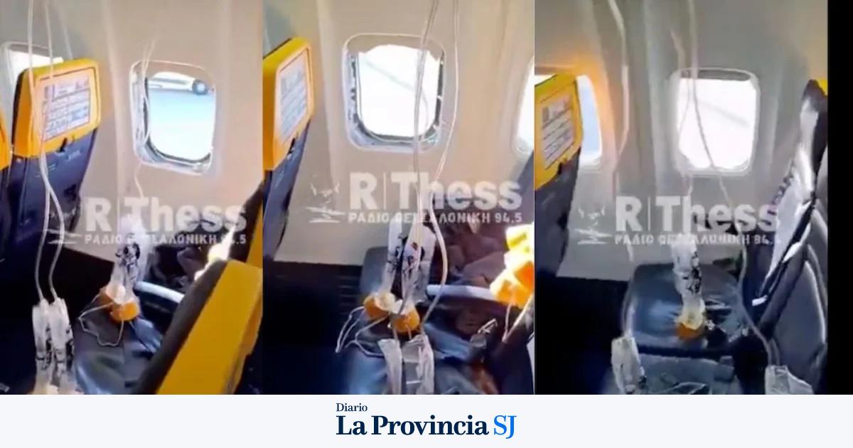 Pánico en pleno vuelo: se rompió la ventanilla de un avión y un pasajero casi es succionado